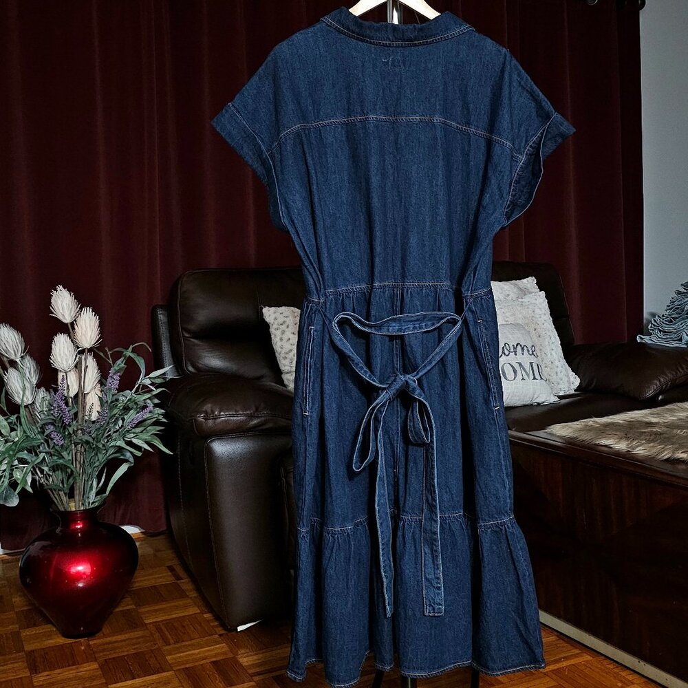 SOFT DENIM DRESS - Picture 3 of 3